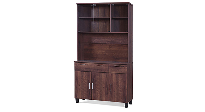 Portley 6-Door Kitchen Cabinet(Walnet)